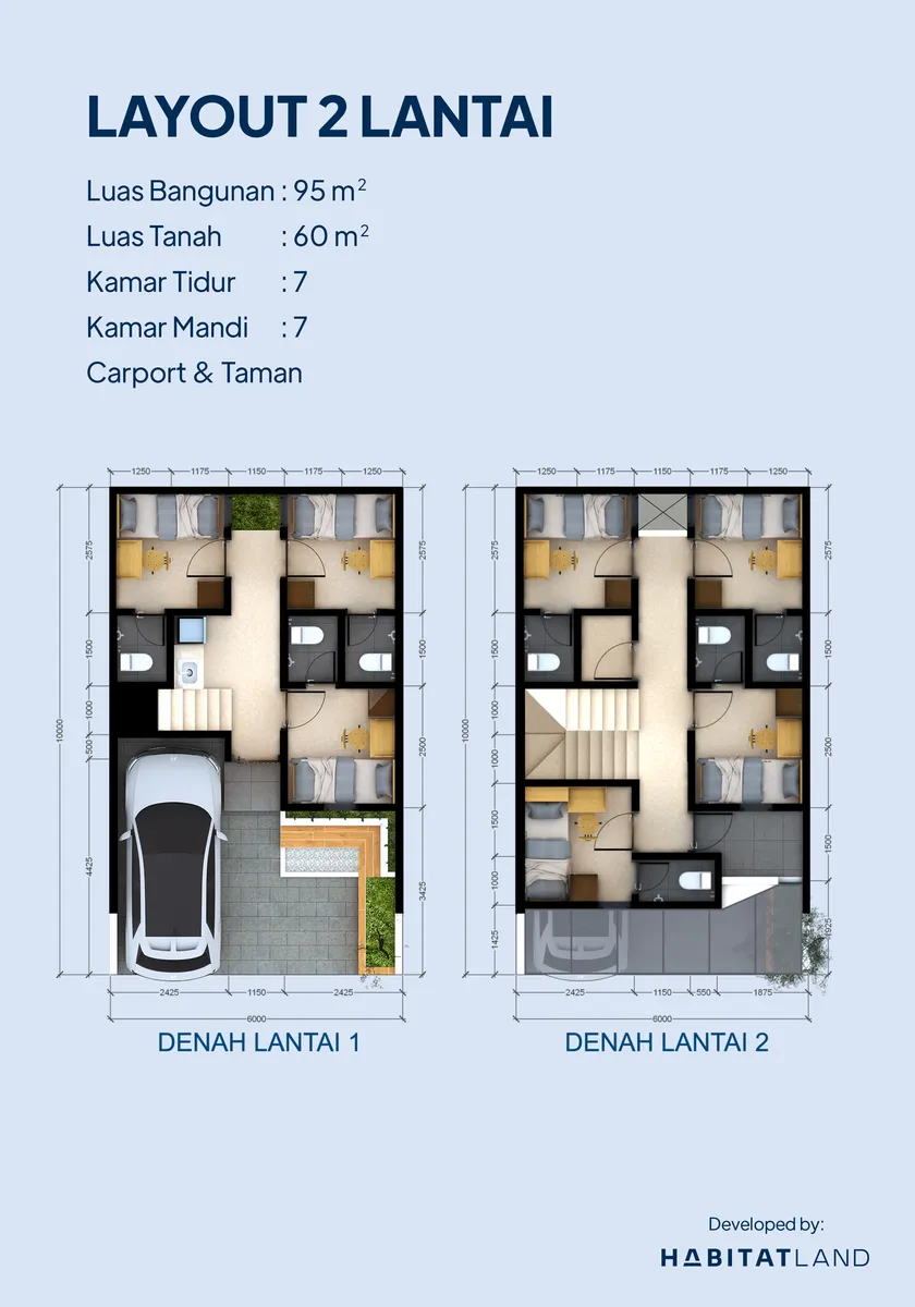 Denah 7 Kamar