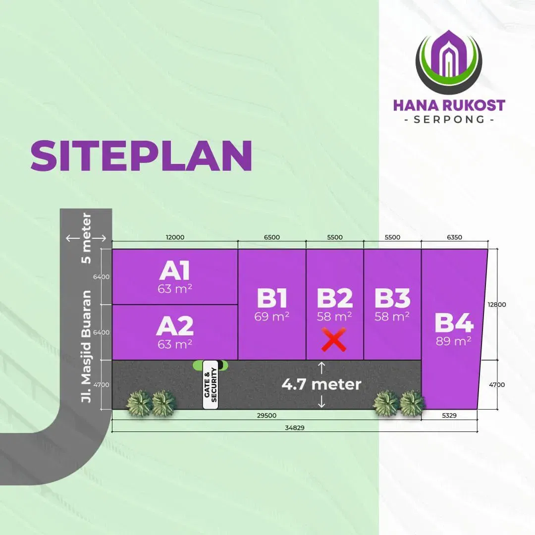 Siteplan Hana Rukost