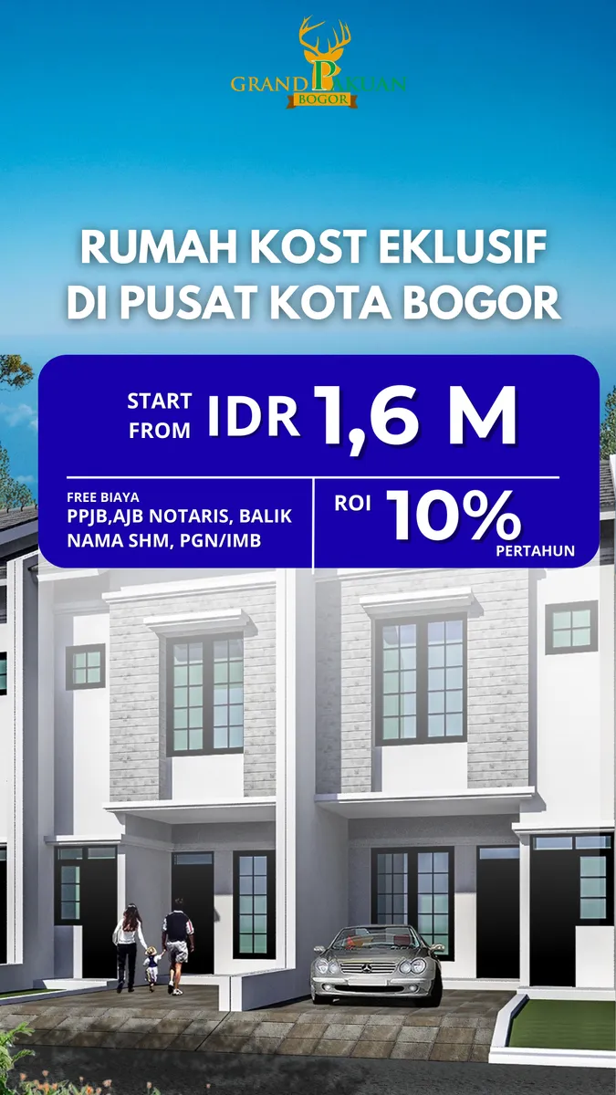 Visual eksterior produk Rukost Grand Pakuan Bogor modern minimalis