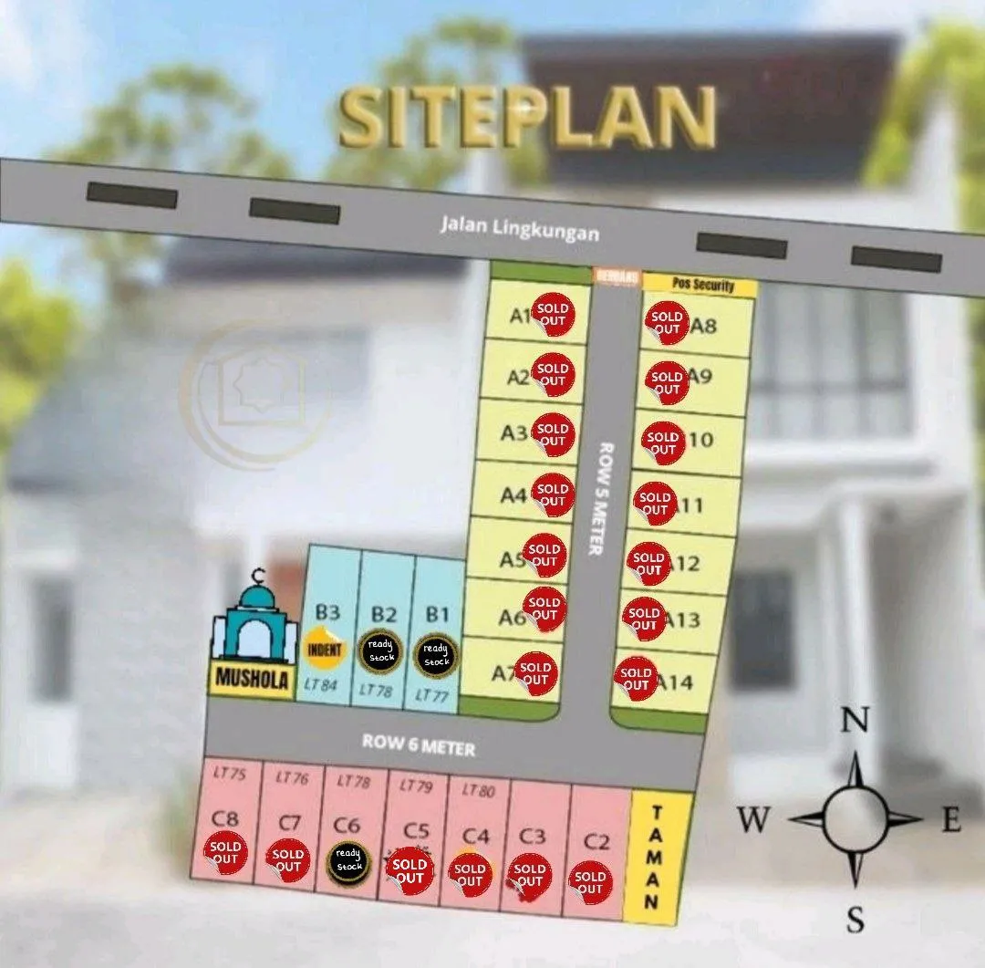 Siteplan Perumahan Muslim Jatimulya