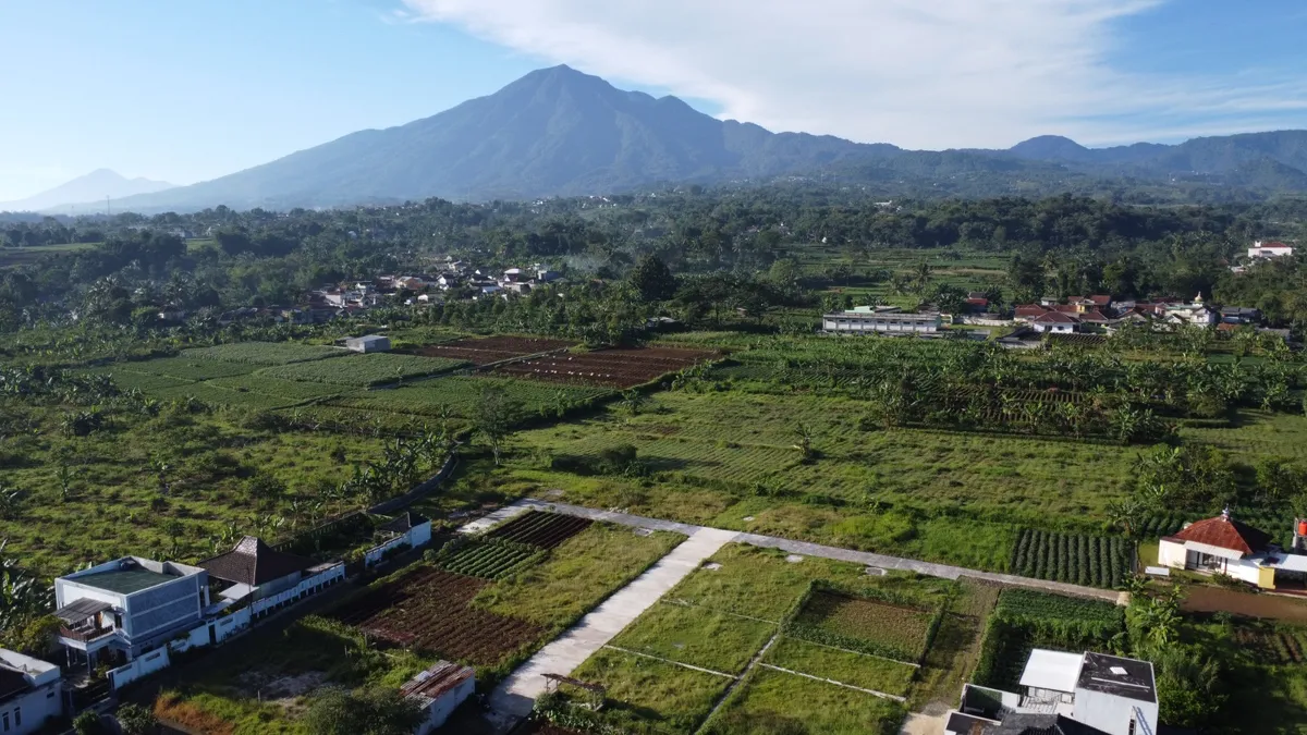 Birdview kawasan hijau Pamijahan Bogor